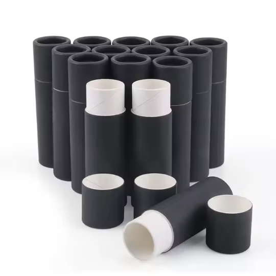 Custom Black Kraft Cardboard Tubes for 50ml & 60ml Dropper Bottles 