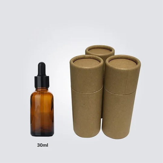 Custom Brown Cardboard Tube for 30ml Dropper Bottles 