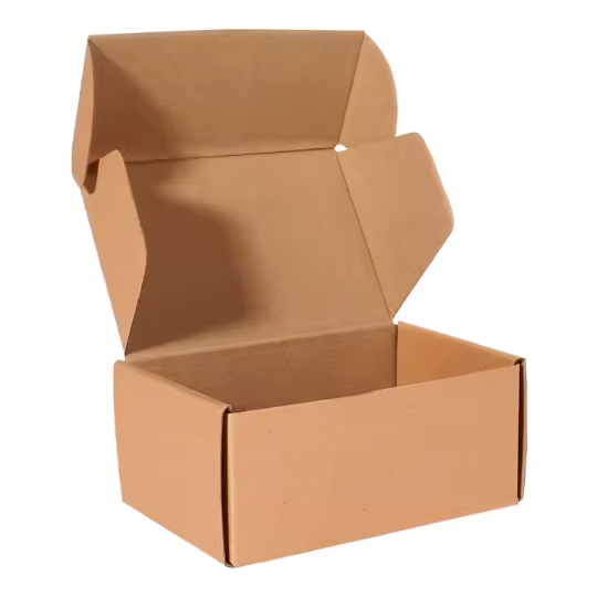 Flip Lid 2-Piece Foldable Brown Kraft Packaging Gift Box Tea Box 