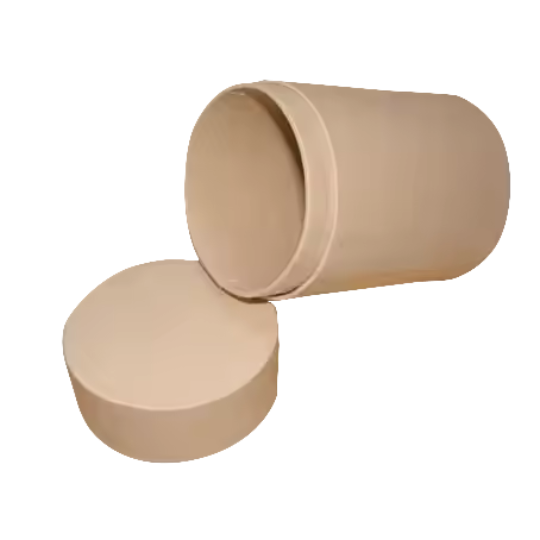 Kraft Tube With Brown inside & Unroll Edge Inner Neck 