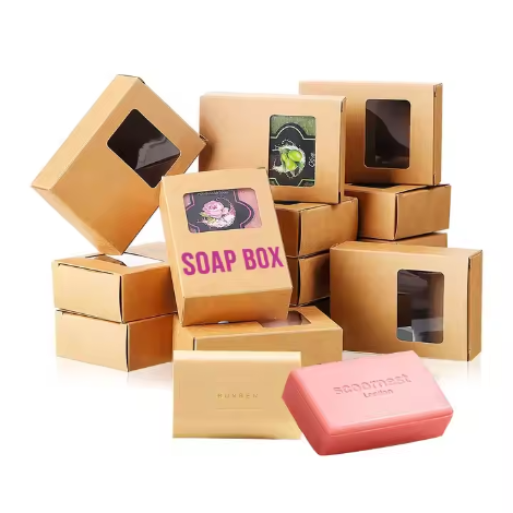 Custom Kraft Soap Packaging 